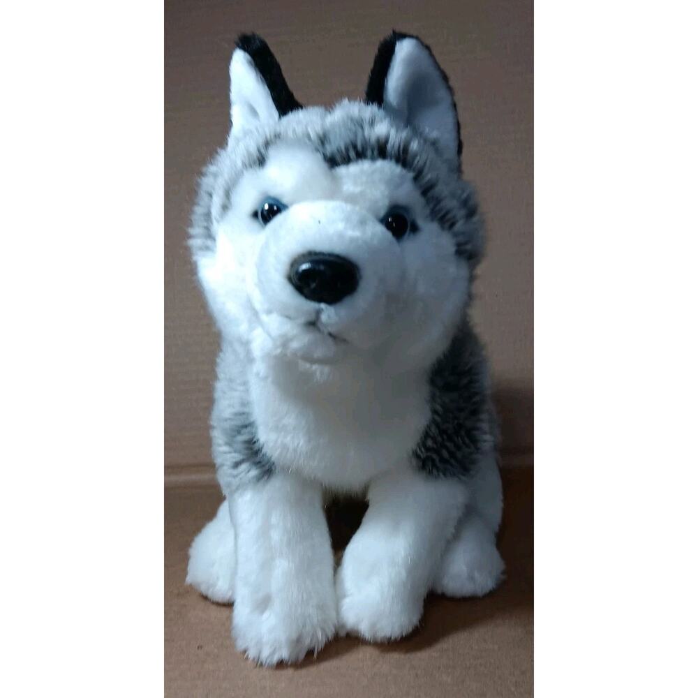 2012 Toys R Us Plush Stuffed Animal Siberian Husky Dog - 9” Tall *Retired*